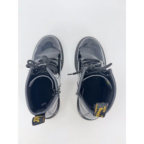 Dr Martens 1460 Juniors Combat Boots Black Patent Leather Lace Up Booties US 3 - Picture 8 of 9